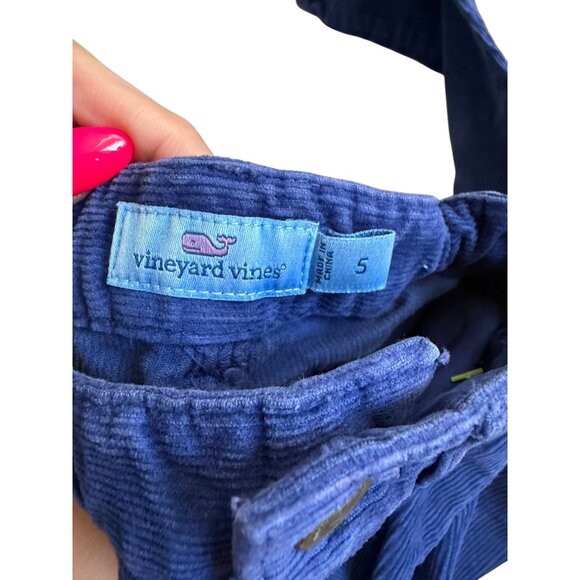 VINEYARD VINES Girls Blue Corduroy Skinny Pants Size 5 - Picture 5 of 5